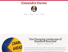Tablet Screenshot of cassandragucwa.com